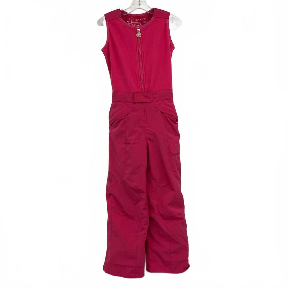 Spyder Pink Overalls Snow Pants | Kids Regular 6